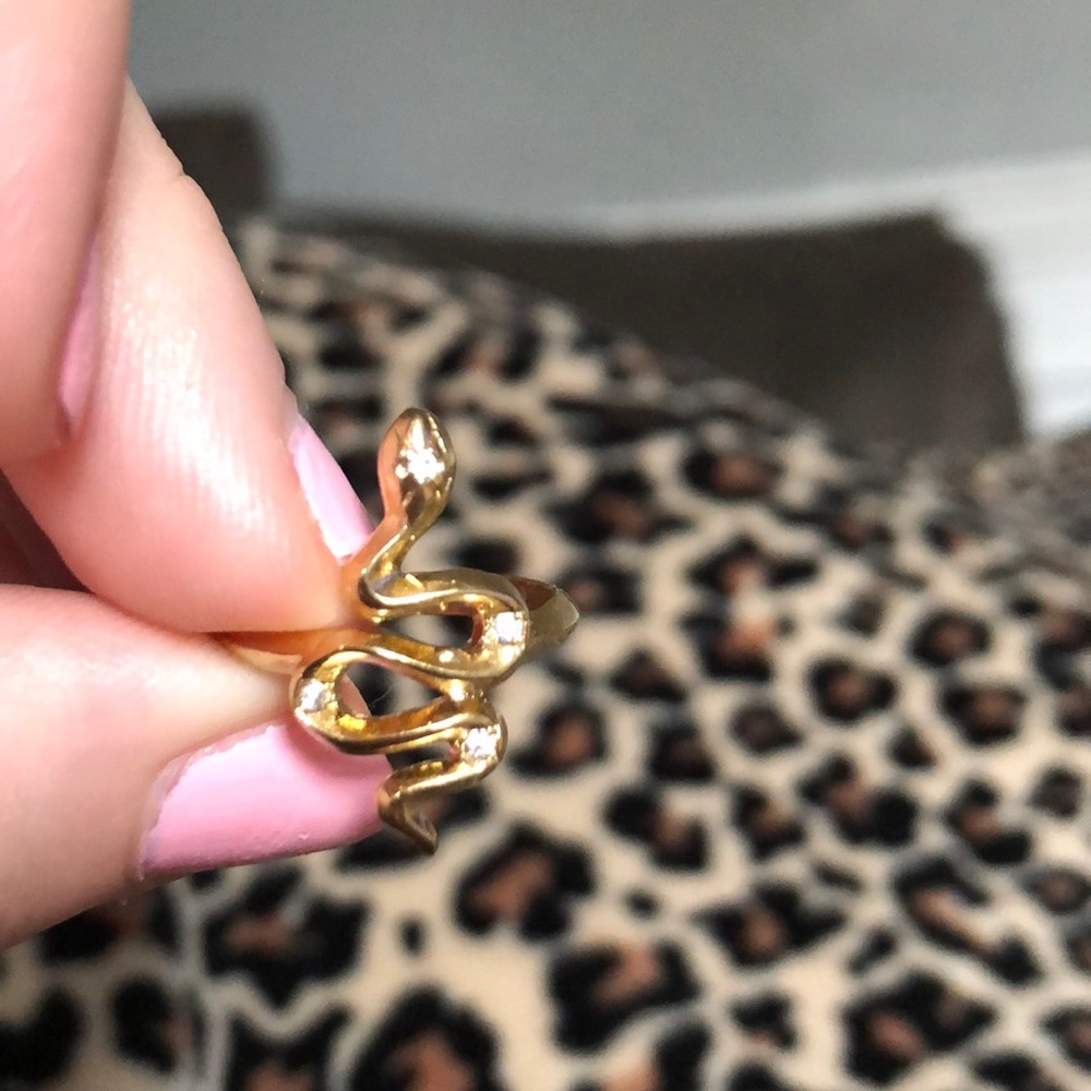 gold snake ring